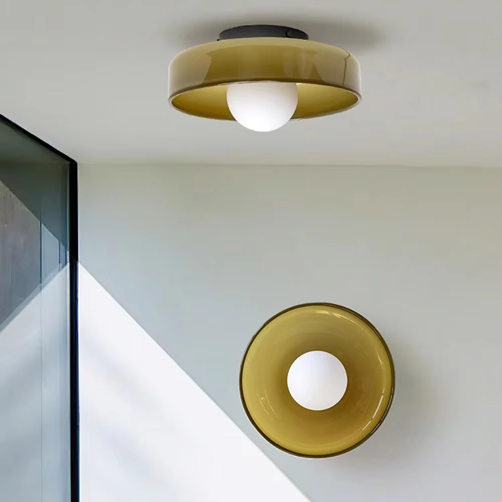 Enkel og moderne rund LED-taklampe, allsidig designbelysning for stue, gang og kjøkken.
