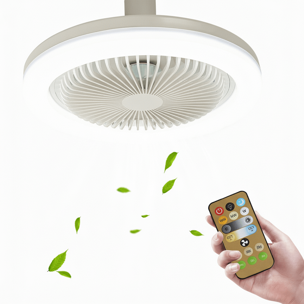 Moderne takvifte med LED-lys og fjernkontroll, sikrer behagelig inneklima og stilren belysning.