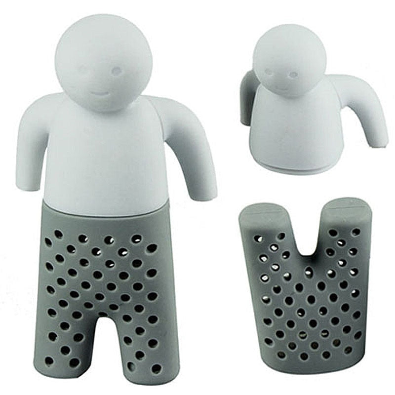 Morsom silikon teinfuser for løsbladste, perfekt for daglig brygging i tekoppen.