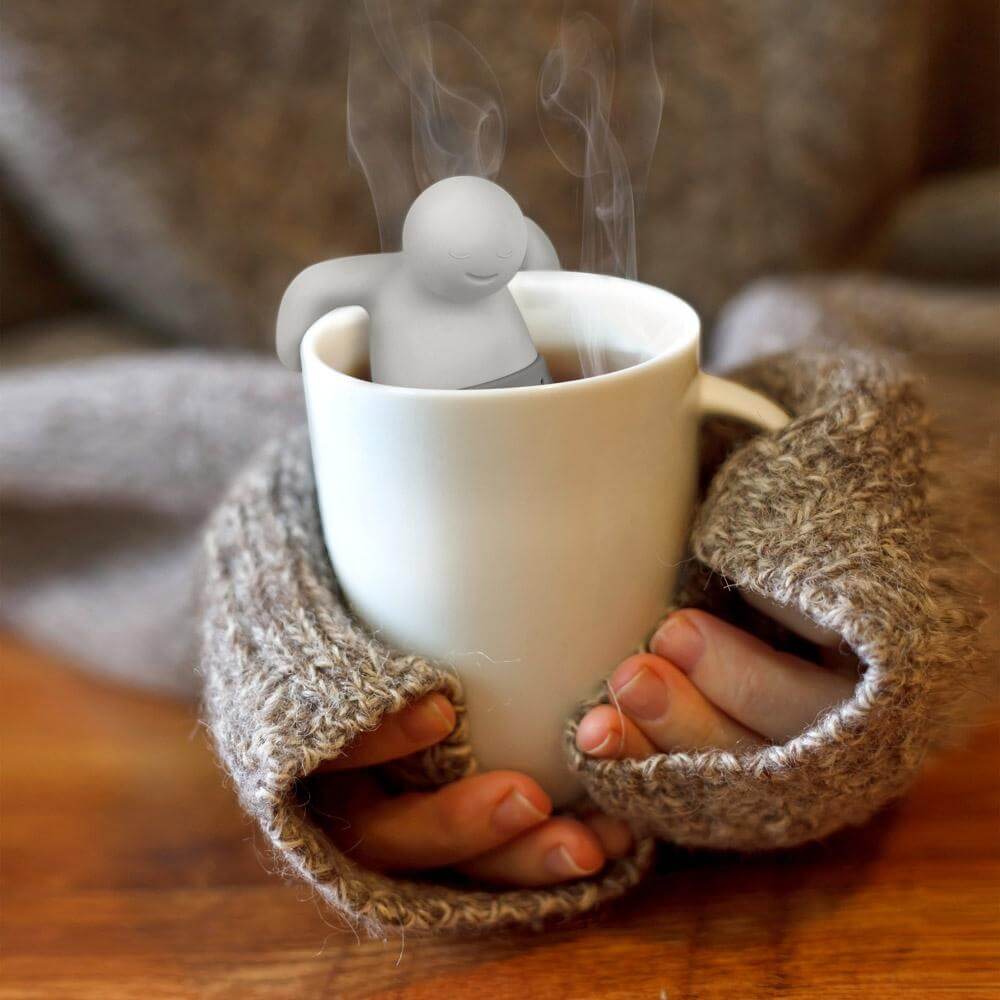 Kreativ teinfuser i silikon som gjør tebryggingen morsommere; ideell for teenytere og kjøkkenet.