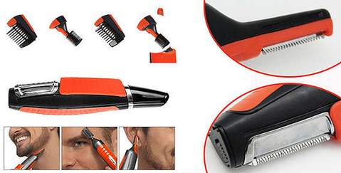 Unisex hårtrimmer for ansikt og kropp. Presis, bærbar og multifunksjonell for daglig pleie.