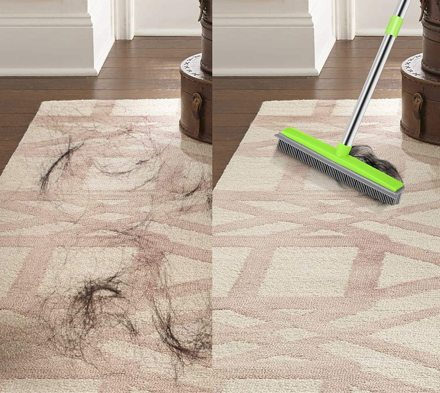 Haustierhaar-Gummibesen in einer farbenfrohen Ausführung, beliebt für Hausreinigung und Tierhaarbürste.