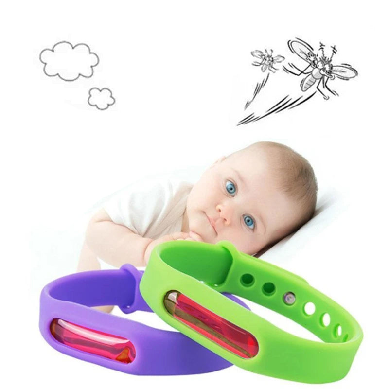 Myggavstøtende armbånd for effektiv insektbeskyttelse utendørs. Perfekt for sommer.