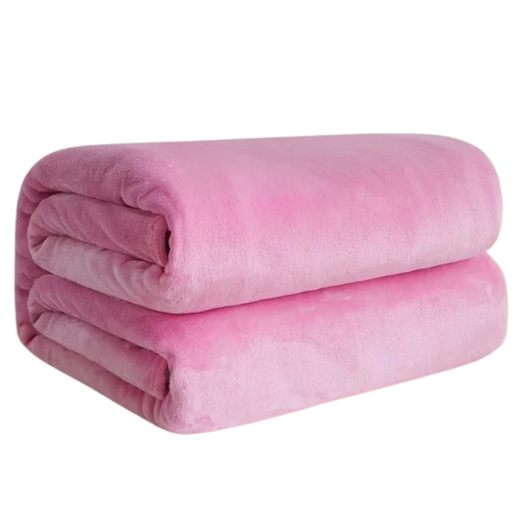 Mykt korallfleece flanellteppe for kos og komfort i hjemmet, lett og varmt. Perfekt sofadekke.