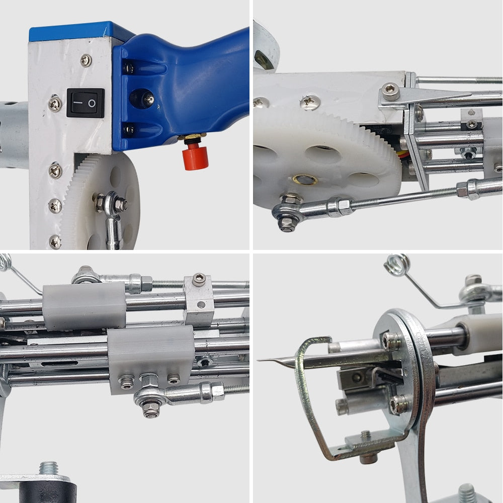 Elektrisk teppetuftepistol for enkel og rask produksjon av kreative tepper og tekstilkunst for hobby.