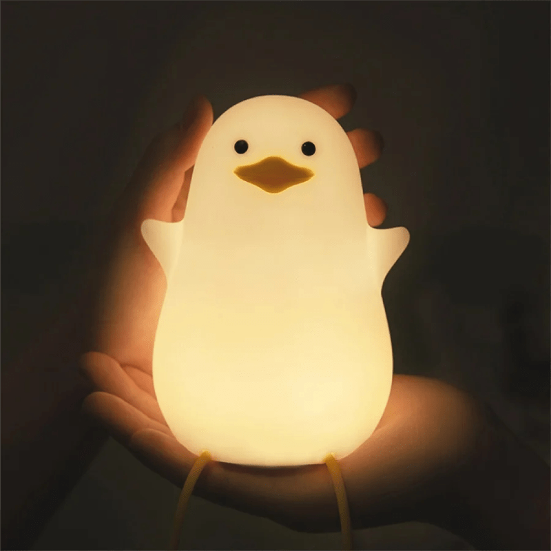 Nattlampe for baby og barn, trygg silikon og dimbart sovelys for et rolig barnerom. Flott gaveidé.