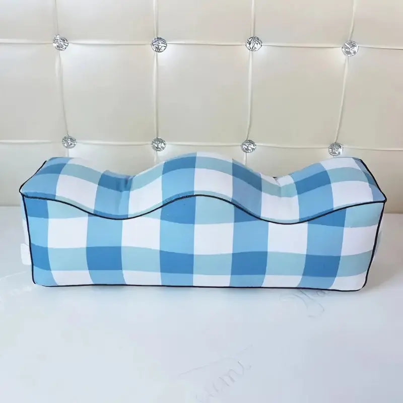 Ergonomisk minneskumpute for fothevning, hvile og avlastning av trette ben.