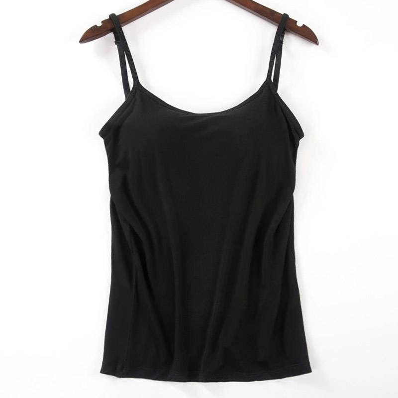 Dame cami tanktopp med polstring, designet for maksimal komfort og lett støtte.