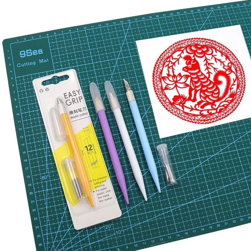 Effektivt presisjonsverktøy for små og store kutteoppgaver i hobby, kunst og DIY-prosjekter.