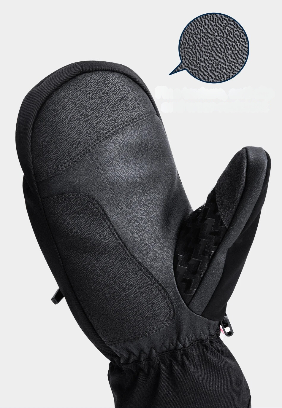 Profesjonelle unisex vinterhansker; slitesterke, vindtette skihansker for vintersport.