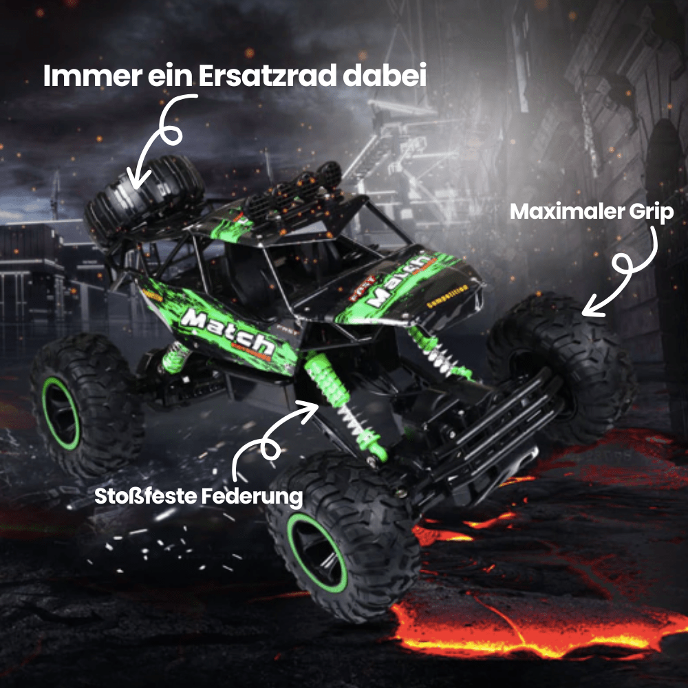 Stor RC monstertruck 4x4, et spennende leketøy for både barn og voksne, ideell for utendørs lek.