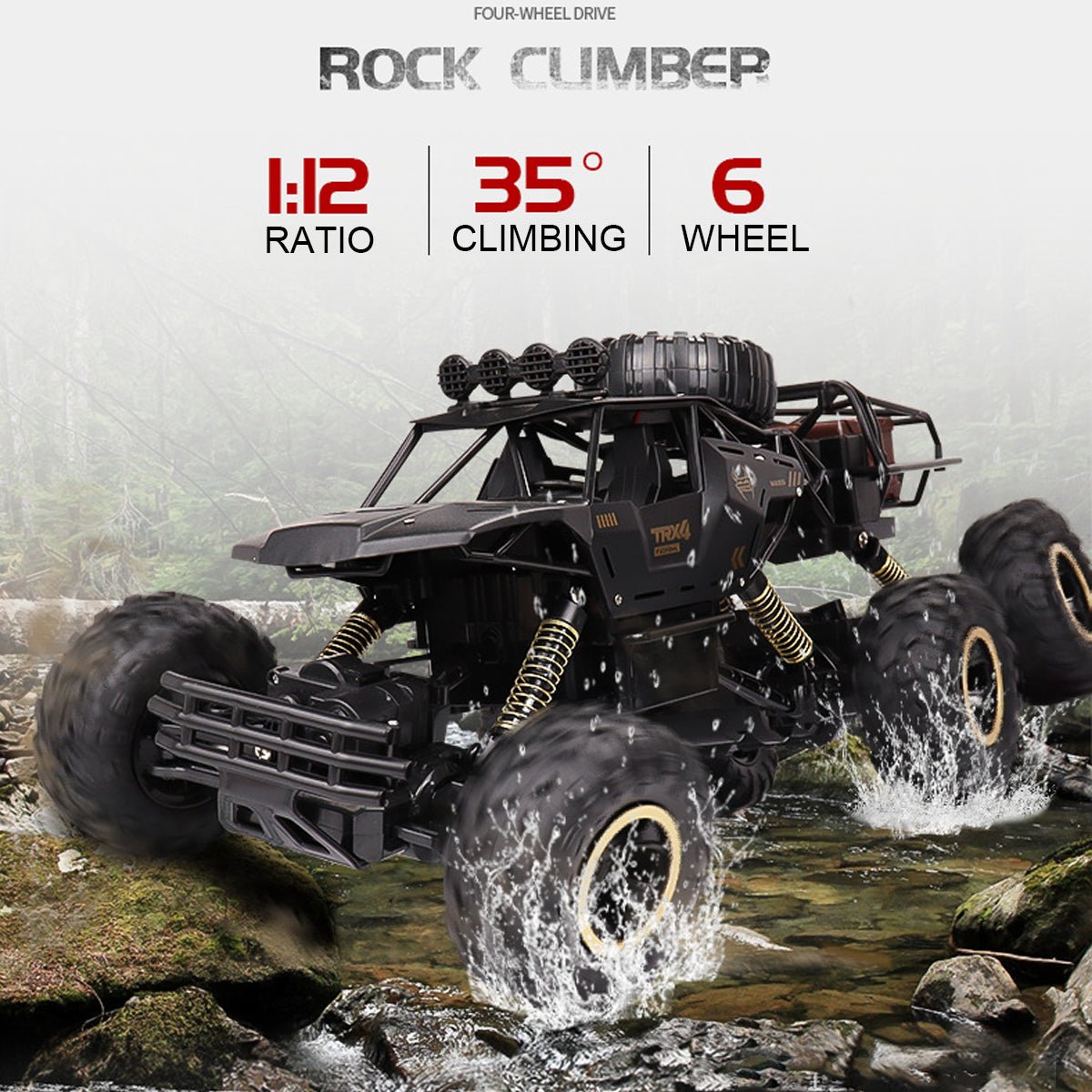 En solid og pålitelig fjernstyrt monstertruck for alle typer terreng.