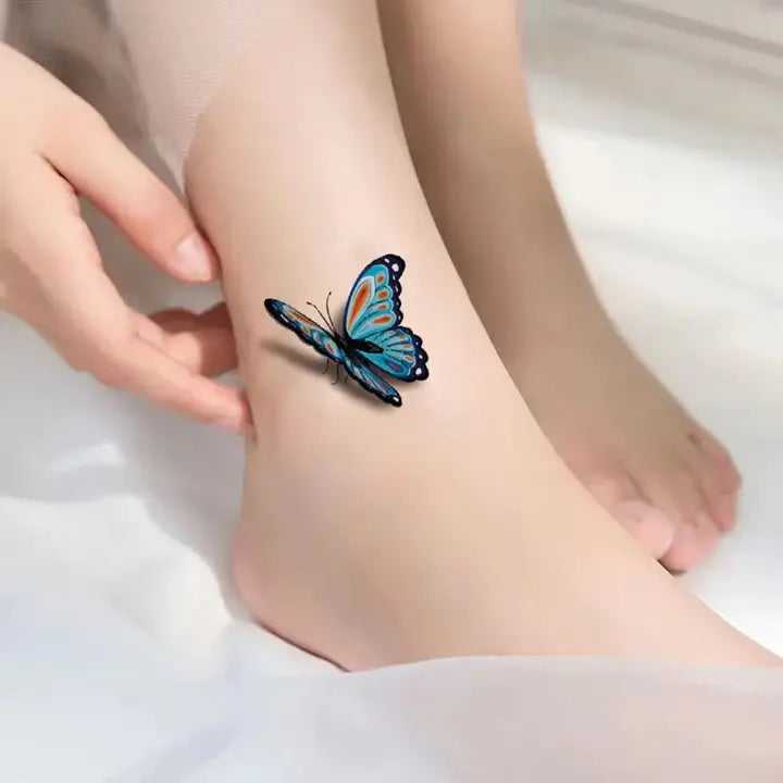 DIY 3D midlertidig tatovering. Enkel påføring, realistisk, langvarig, vanntett klistremerke for unik hudkunst.