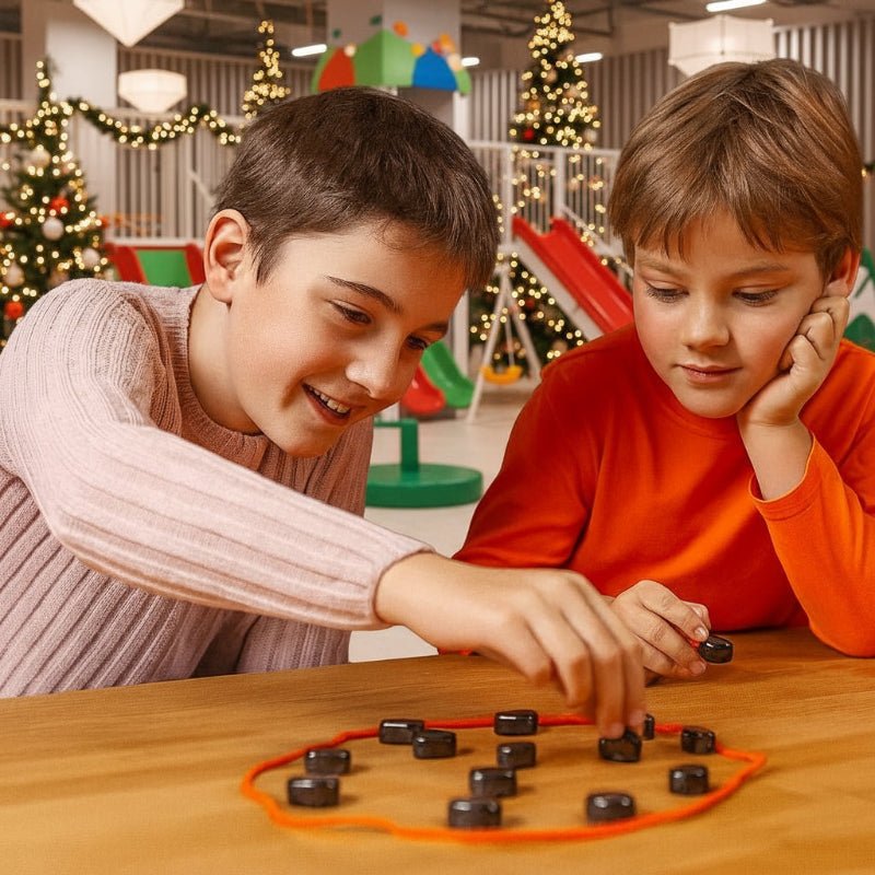 Kompakt strategisk sjakkspill for familie og venner, stimulerer sinnet og gir timevis med moro.