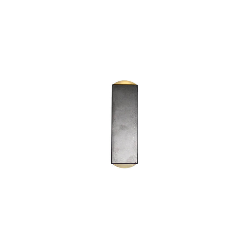 Moderne LED vegglampe med nøytralt lys. Rektangulær form og vanntett design for utendørs bruk.
