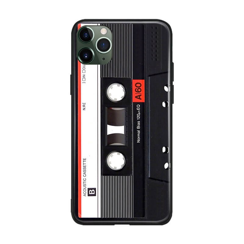 Støtsikkert retro kassett deksel for iPhone. Kombinerer unik stil med solid mobil beskyttelse.