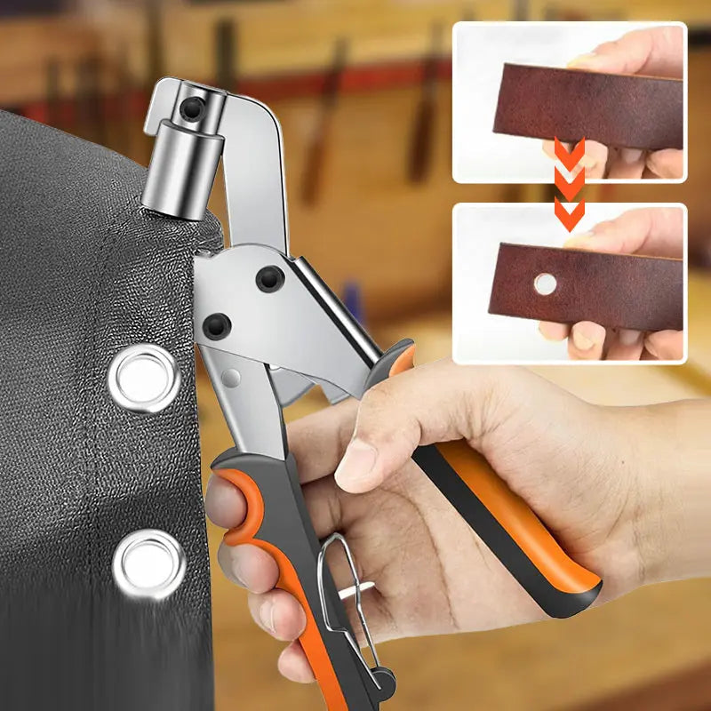 Ergonomisk øyetang for enkel og nøyaktig reparasjon av seilringer. Ideell for håndverkere.