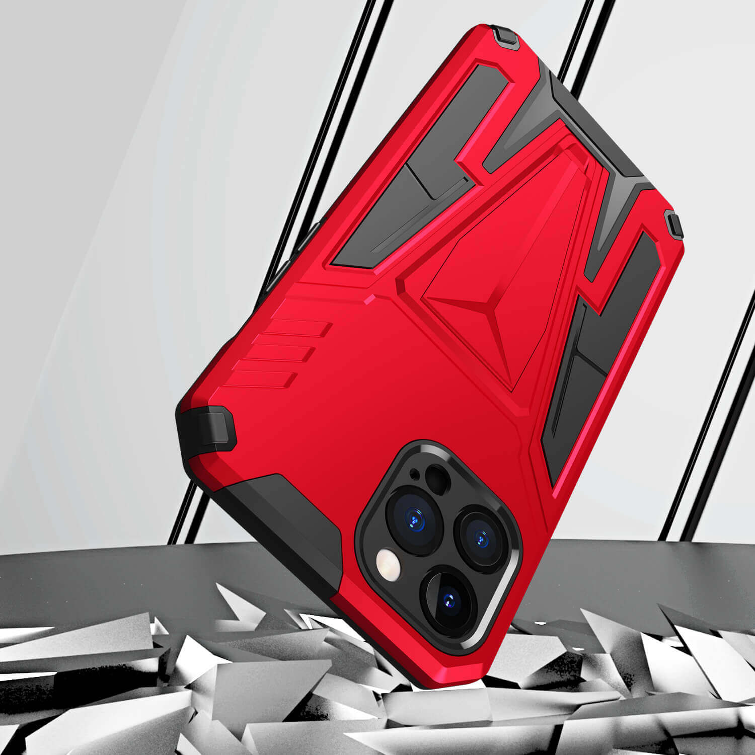 Robust mobilcover for Samsung Galaxy A-serie. Magnetisk, med integrert stativ og full beskyttelse.