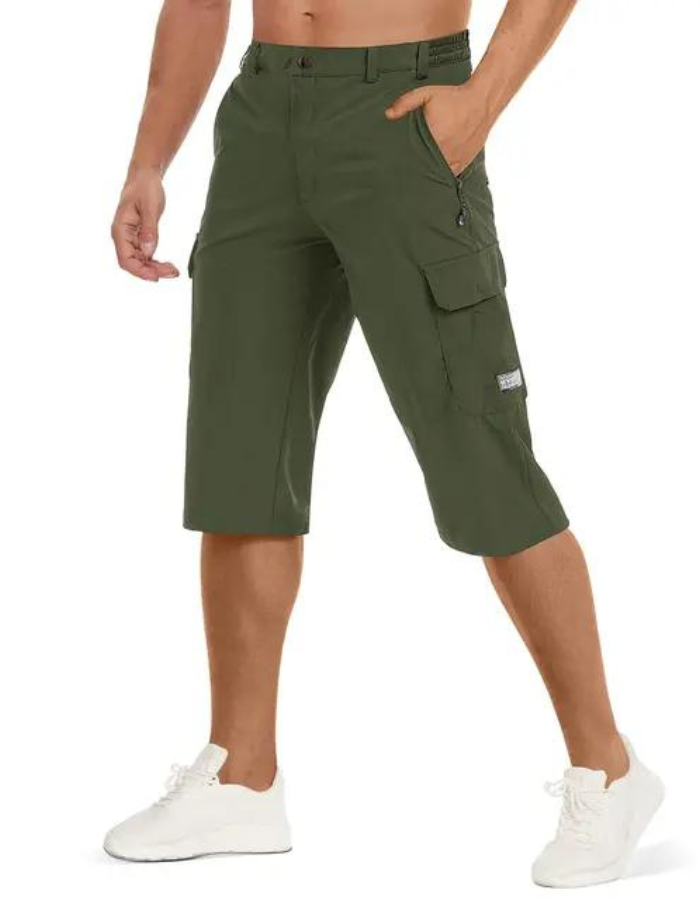 Taktiske menns shorts, slitesterk og hurtigtørkende, egnet for eventyr og krevende utendørsaktiviteter.