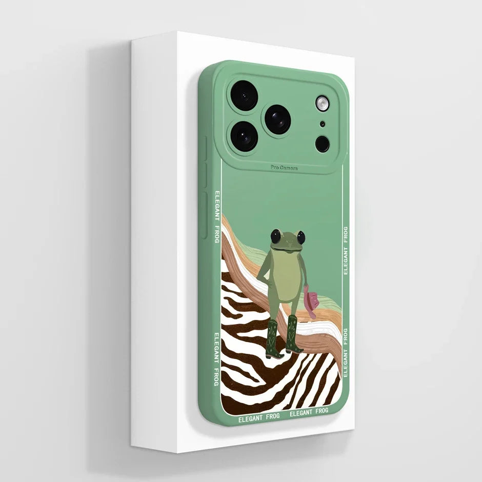 Slank design iPhone 17 deksel med tegneserie. Støtsikker TPU og effektiv ripebeskyttelse.