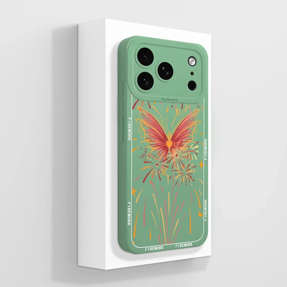 Mobildeksel for iPhone 17, søtt tegneserie design. TPU, trådløs lading, robust ripebeskyttelse.