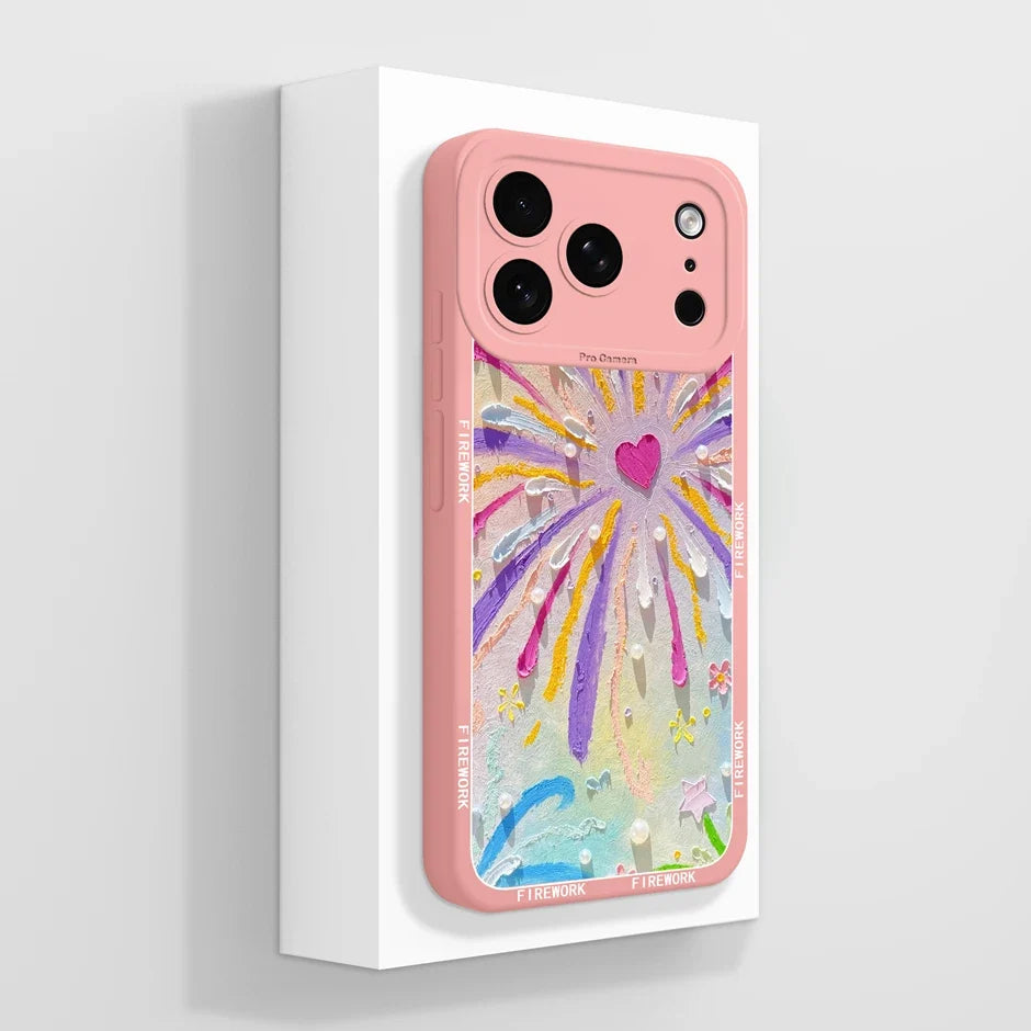Leken tegneserie TPU deksel for iPhone 17. Fargerikt, støtsikkert, og med slank design.