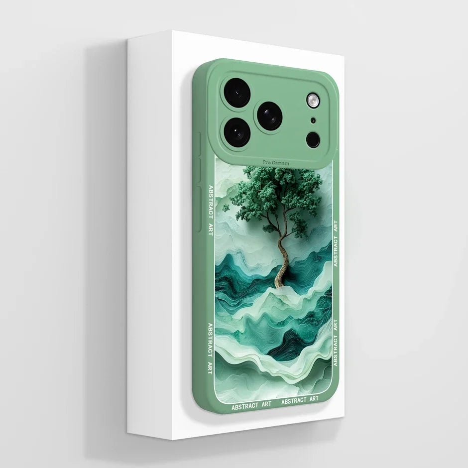Støtsikker iPhone 17 deksel, fargerik tegneserie. TPU, ripebeskyttelse, og trådløs lading.