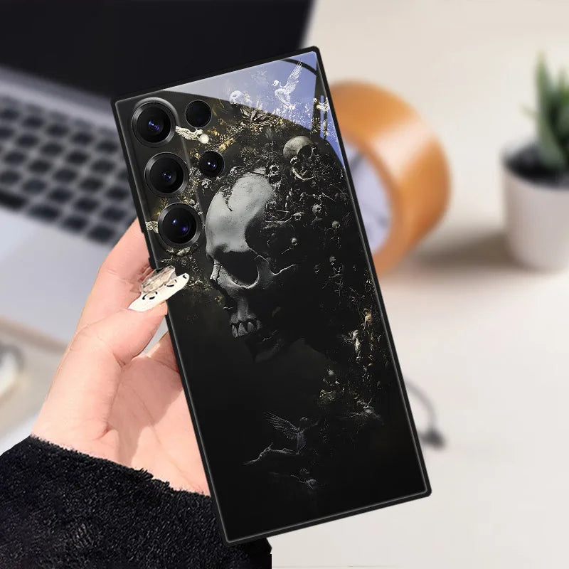 Samsung S25 Ultra deksel med ape-motiv, gir god beskyttelse og et lekent preg.