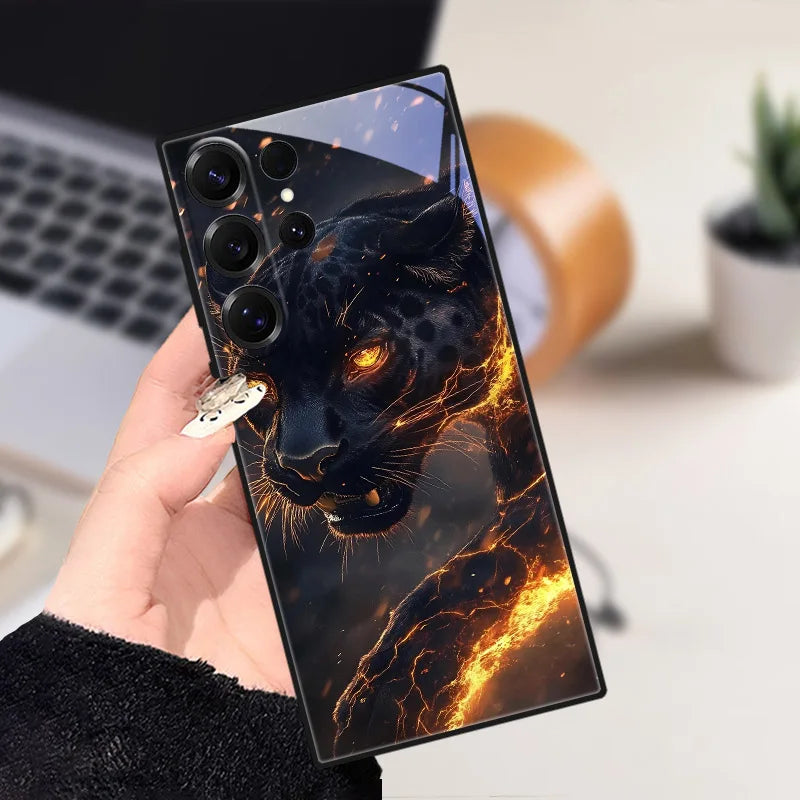 Samsung S25 Ultra deksel med bie-motiv, sjarmerende design og beskyttende funksjon.