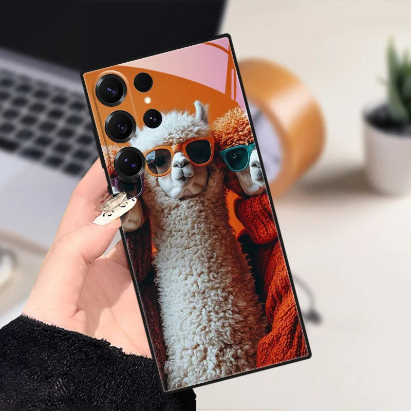 Telefondeksel med tiger-motiv for Samsung Galaxy, gir mobil beskyttelse og tøff stil.