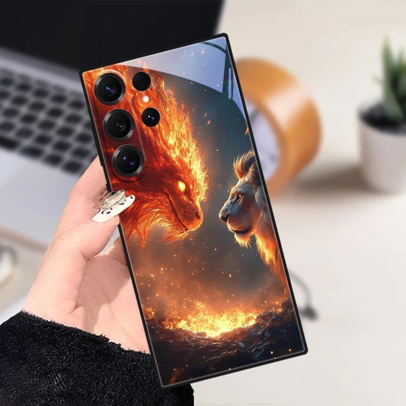 Personlig gaveidé: Samsung S25 deksel med dyremotiv, forbedret grep og stil.
