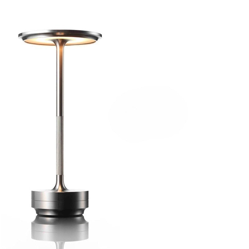 Bærbar touch-bordlampe med USB-C