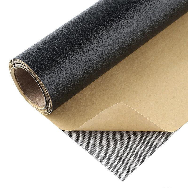 Selvklebende skinnlapp (50x138 cm) for enkel og rask reparasjon av møbler og bilseter.