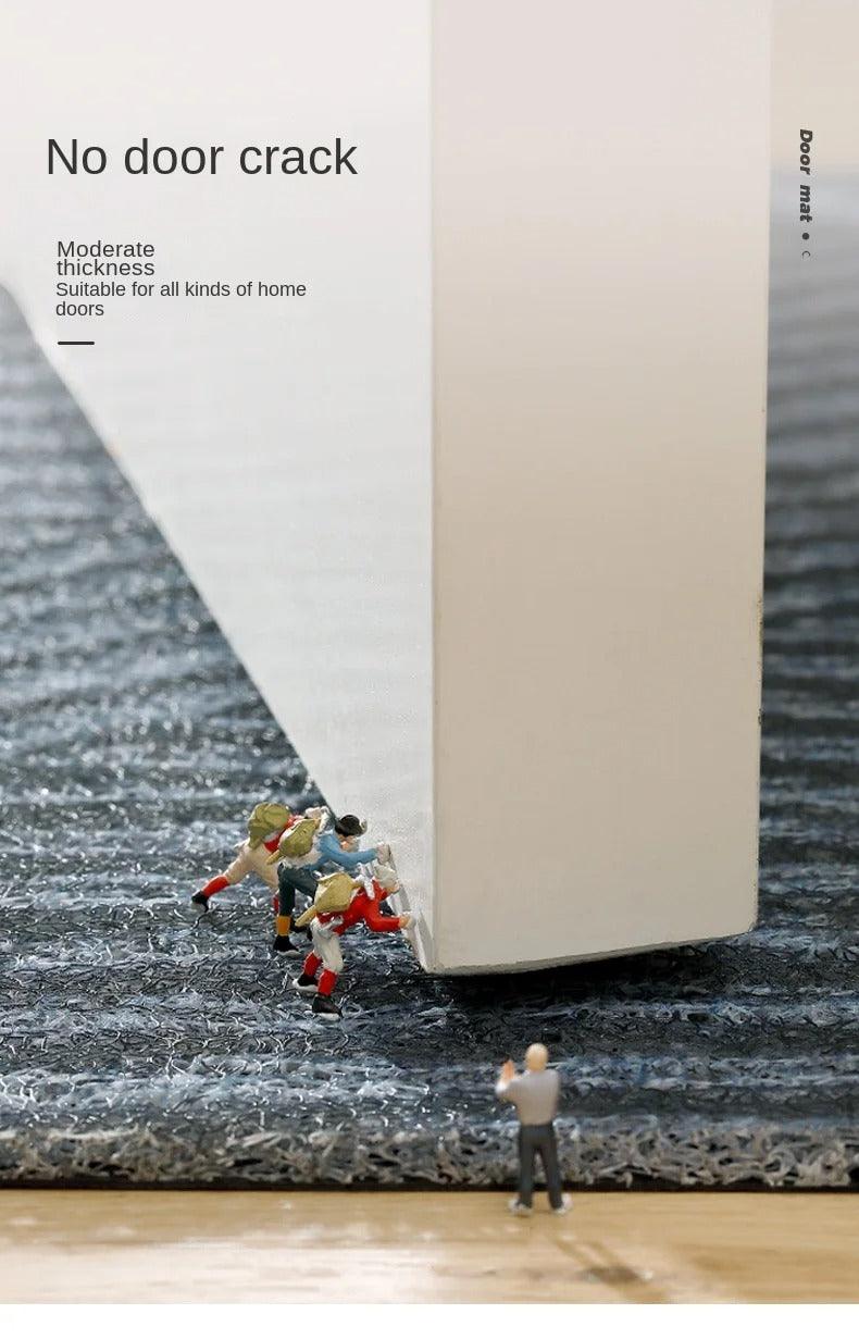 Hochwertige PVC Fußmatte im skandinavischen Stil, rutschhemmend, ideal für Flur