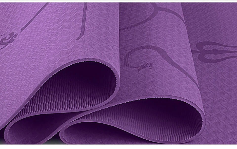 Premium sklisikker yogamatte. Perfekt for yoga, trening, pilates og meditasjon.