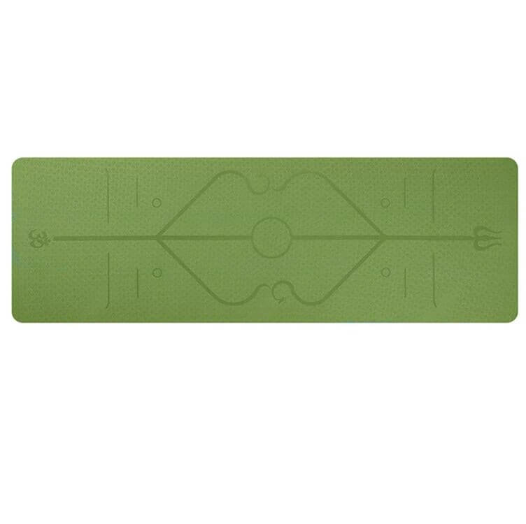 Allsidig sklisikker TPE yogamatte for yoga, pilates, styrketrening og fitness.