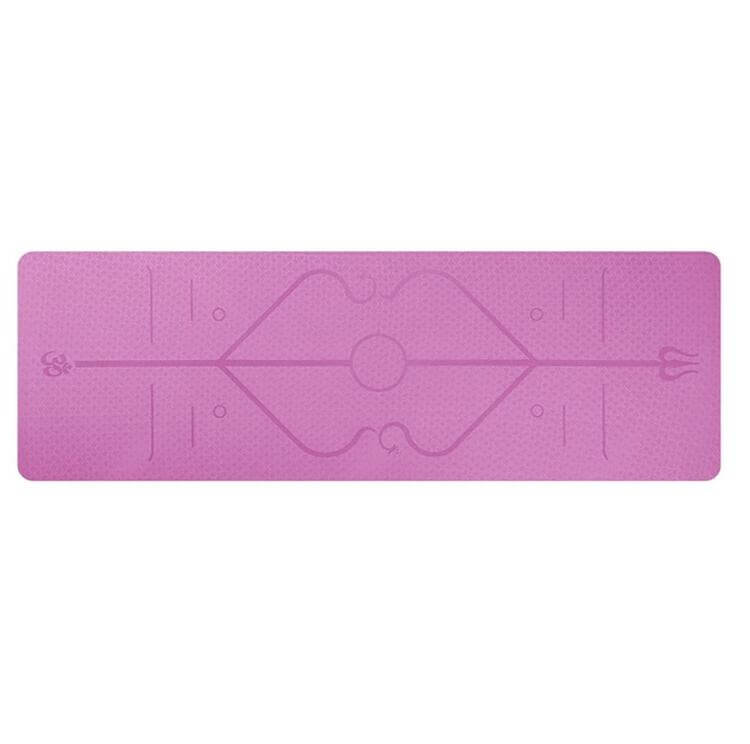 Sklisikker yogamatte i TPE, gir stabilitet og komfort under all trening og yoga.