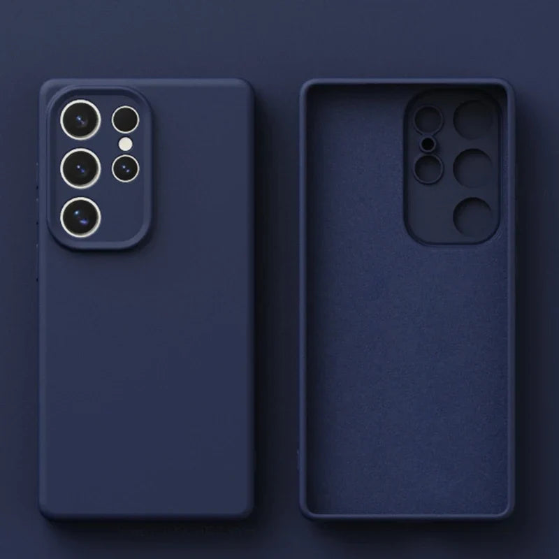 Tynt mobildeksel Samsung Galaxy S25 Ultra. Holdbar, støtsikker og lett for daglig bruk i beige.