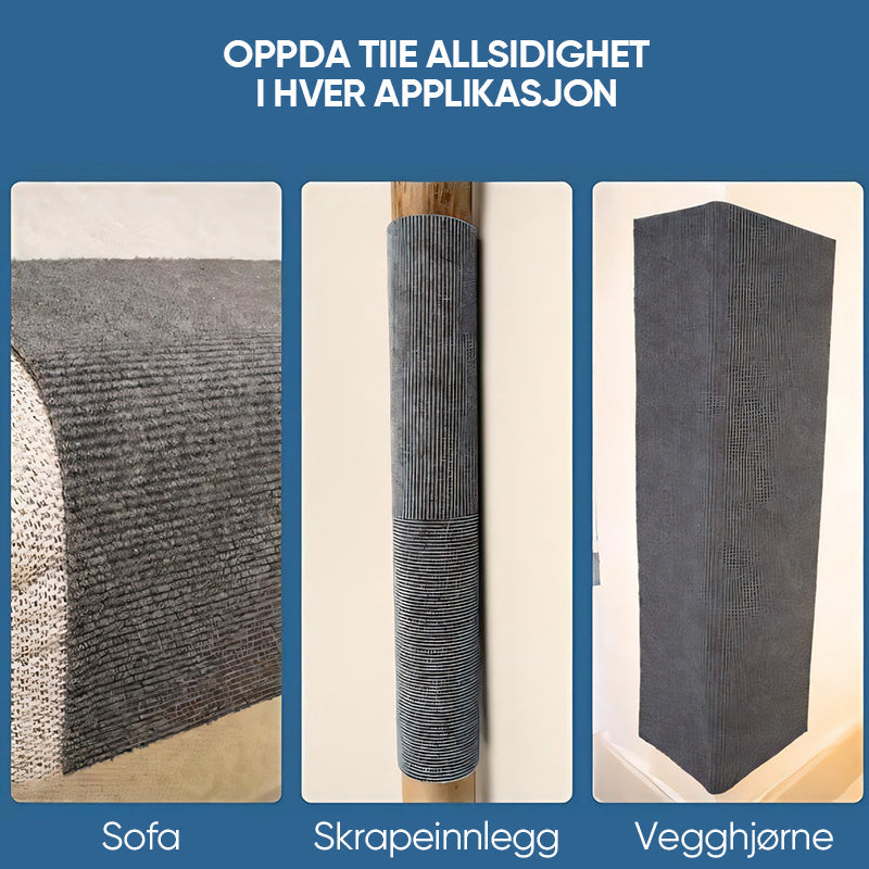 Kompakt katteklorematte, lett å plassere for effektiv møbelbeskyttelse.