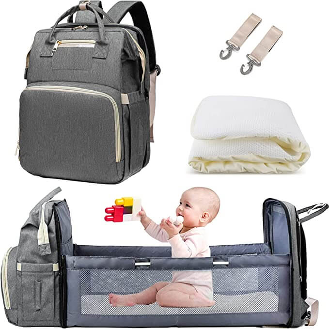 Stelleveske: Komfortabel og romslig babyveske for travle mødre.