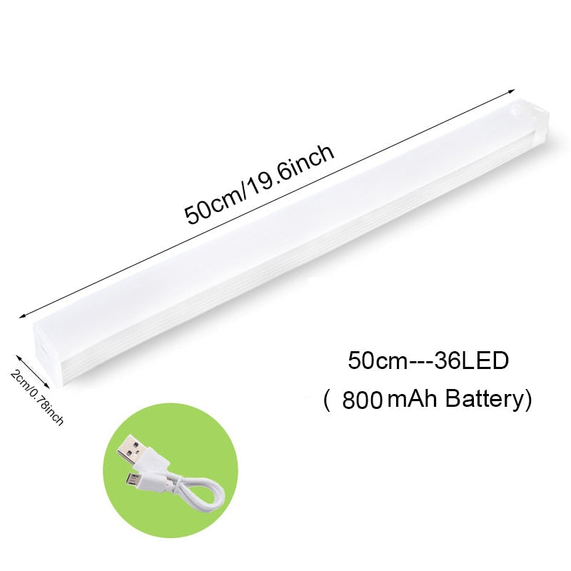 Allsidig LED-lys med sensor. Oppladbar hjemmebelysning for skap, trapper og mørke hjørner.