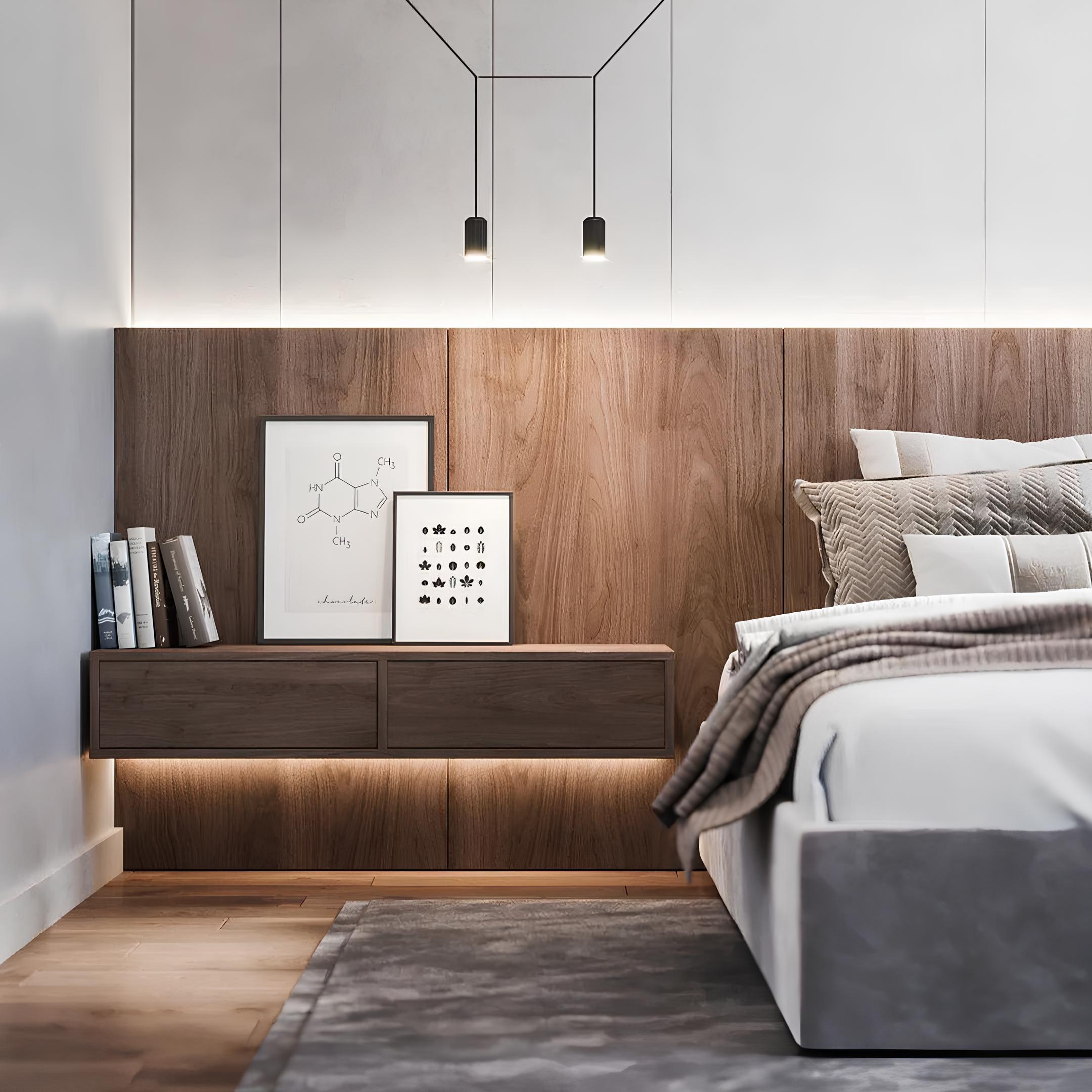 Dimbar LED-stripe med bevegelsessensor skaper stemningsfullt atmosfærelys for innendørs bruk.