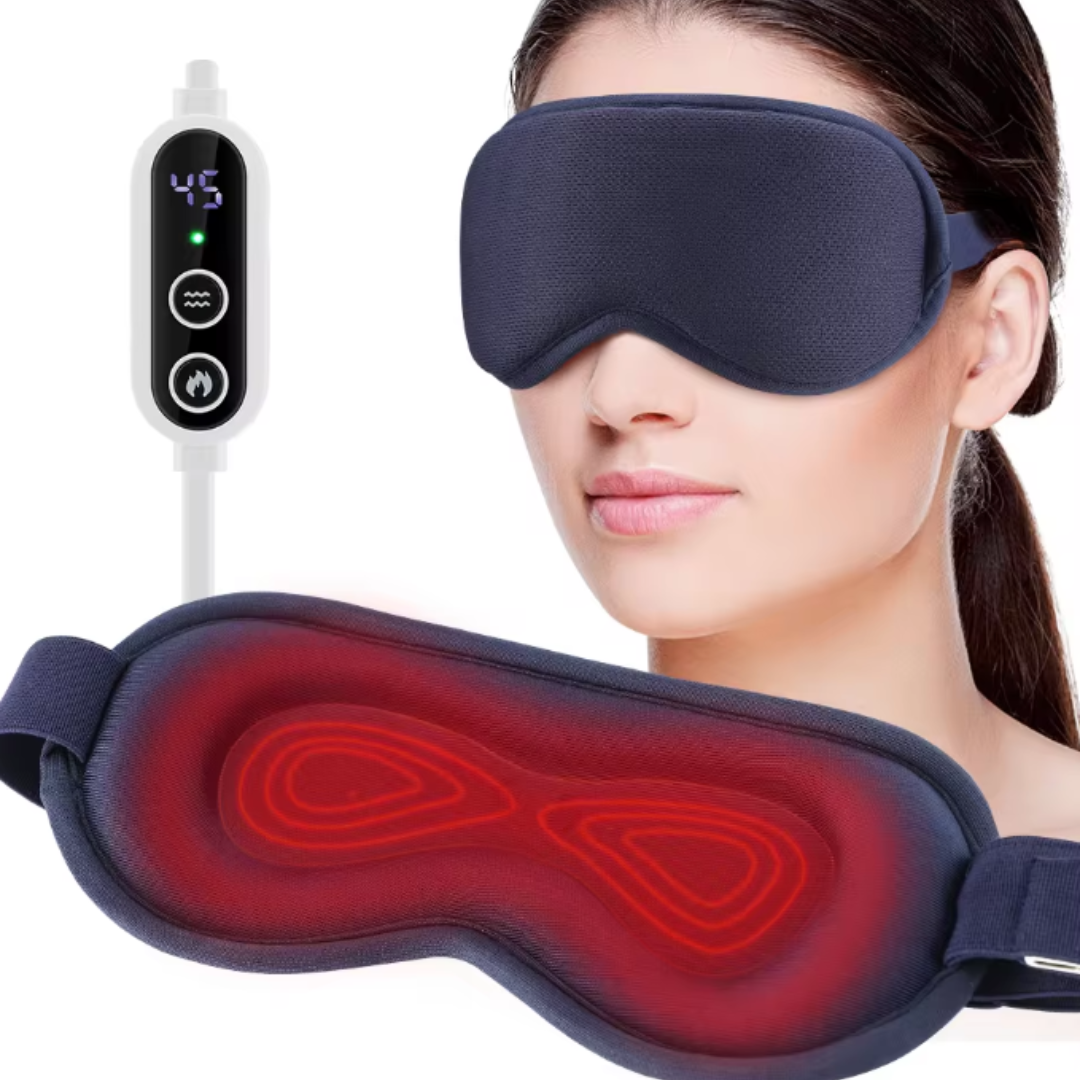Premium øyemassasjer med varme og Bluetooth for stresslindring og dyp avslapning. Reduserer øyetretthet.
