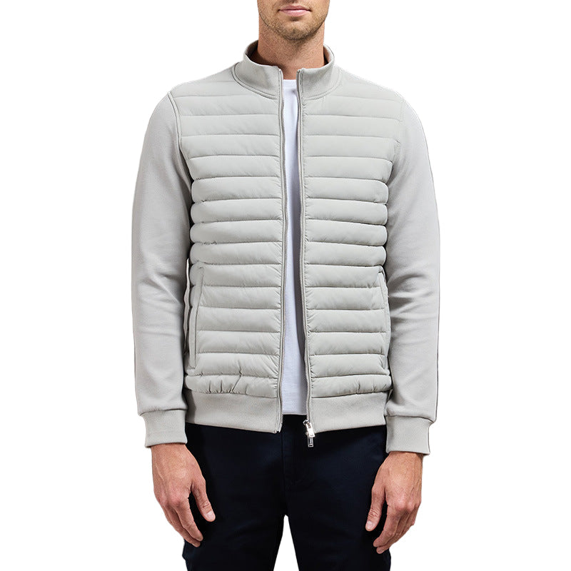 Sporty, pustende herre sommerjakke i lett, quiltet design for casual hverdagsbruk. Perfekt vårjakke.