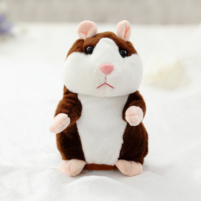 Interaktiv plysj hamster, gjentar det som blir sagt og fremmer barns språkkunnskaper