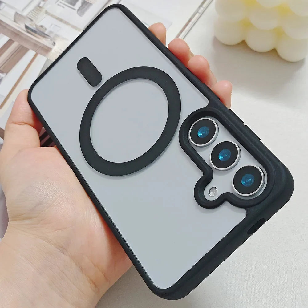 Fleksibelt transparent Samsung mobildeksel. Støtsikker beskyttelse for alle hjørner.