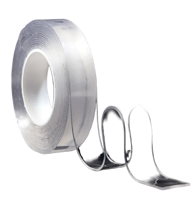 Sterkt dobbelsidig tape, nanogel, gjenbrukbart, gjennomsiktig veggfeste, 3m rull