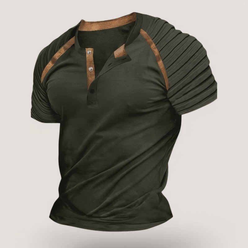Moderne stripet herre t-skjorte som kombinerer stil og komfort. Et must for sommergarderoben.