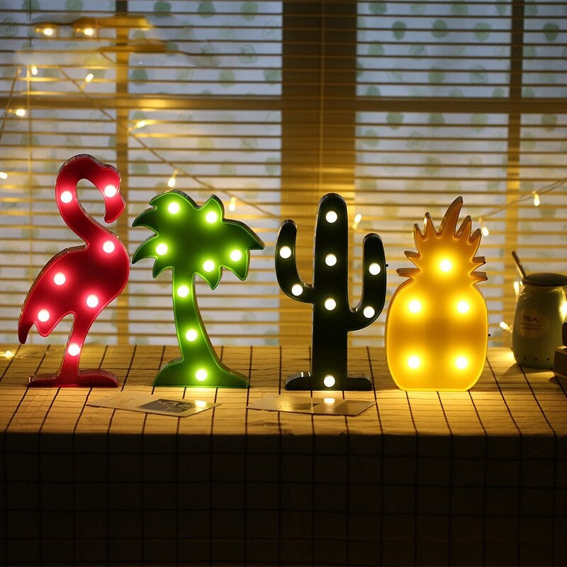Allsidig LED nattlampe med flere design, en flott gave og interiørdetalj for stemning.