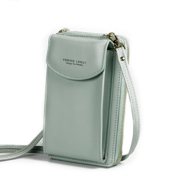 Elegant svart dame crossbody veske i PU-lær, et tidløst tilbehør.